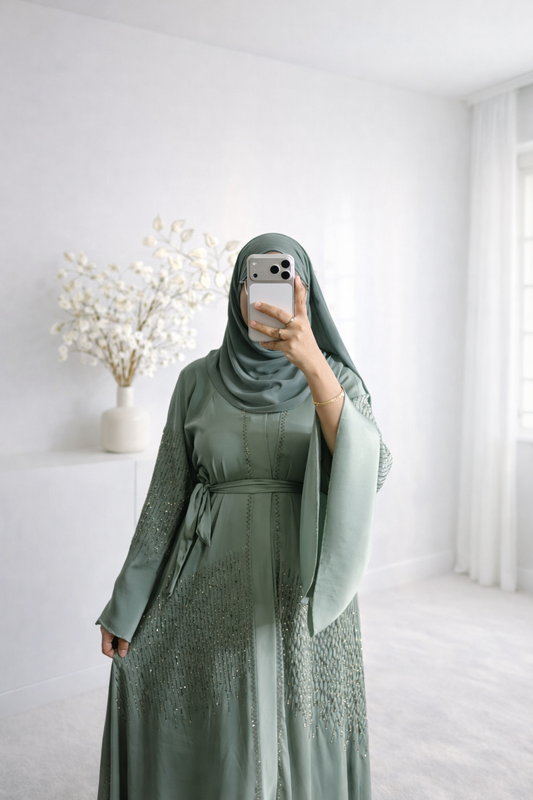 Abaya Amira bleu