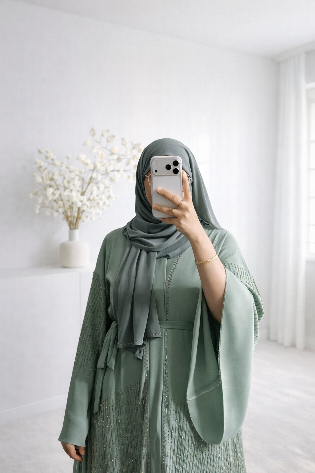Abaya Amira bleu