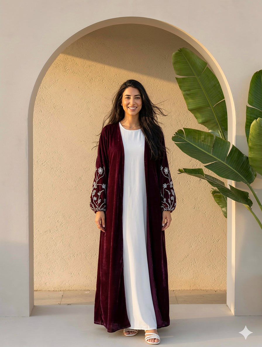 Kimono bordeau